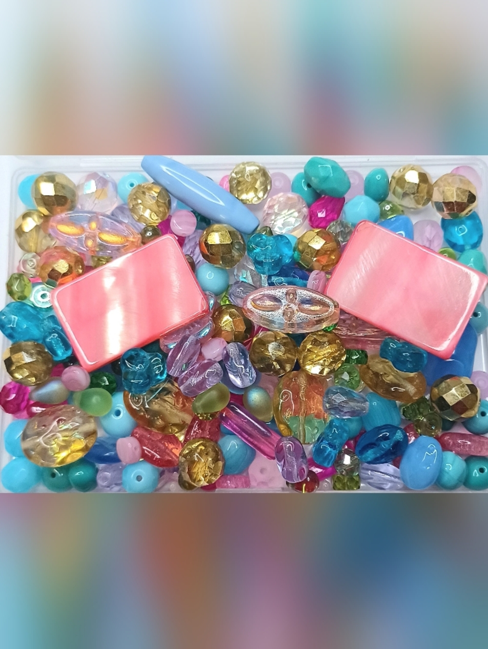 Czech glass loose beads party mix 150pcs jewelry-making